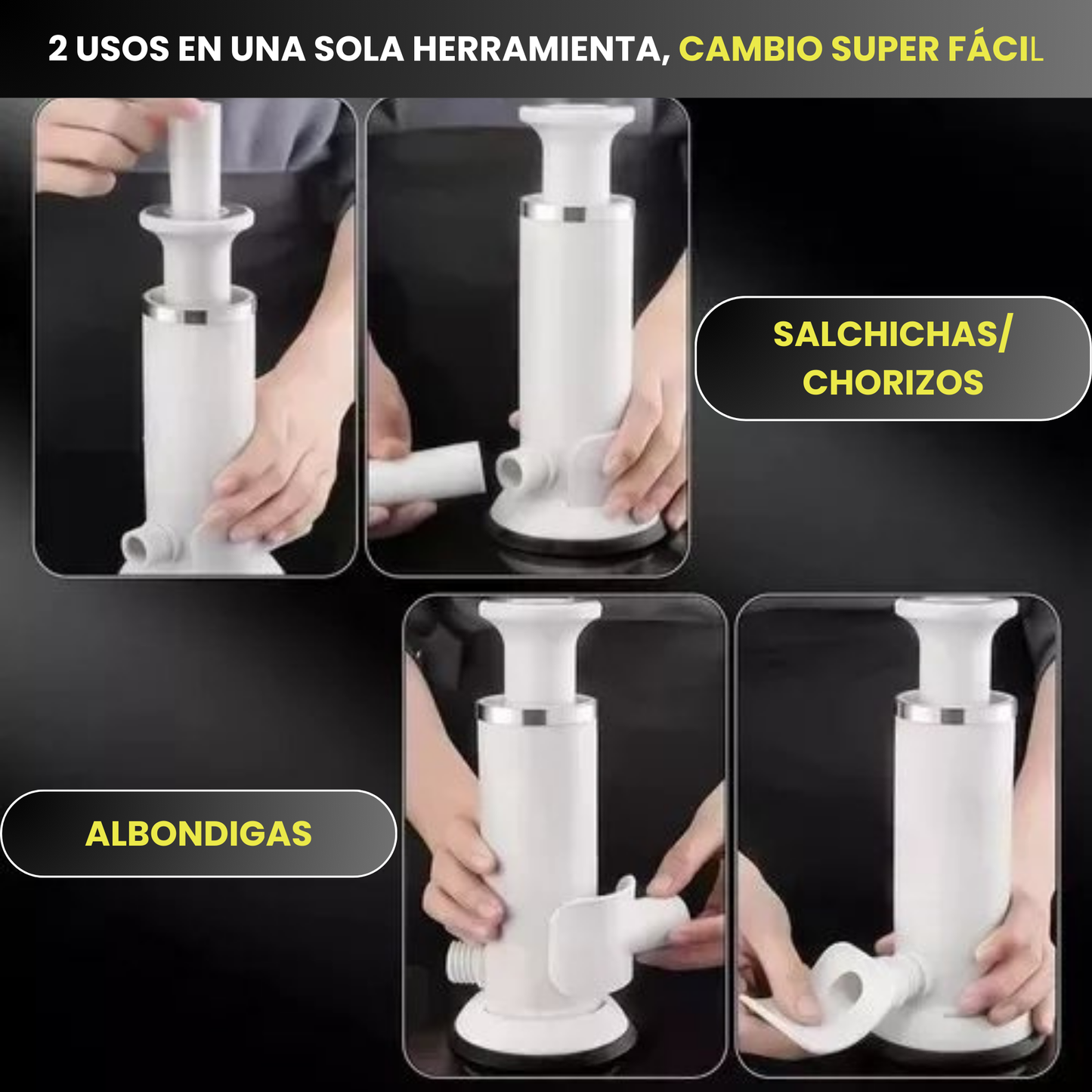 Embutidora Manual De Chorizos/Salchichas