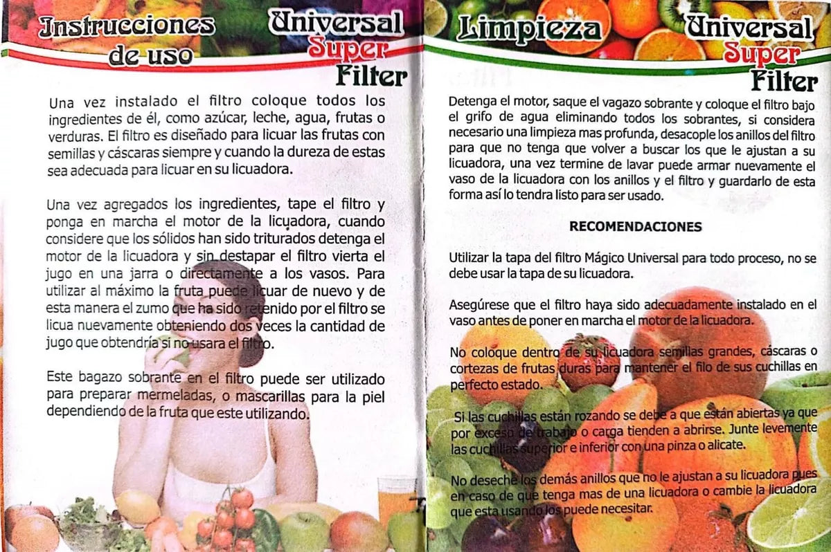 Filtro Extractor Para Licuadora
