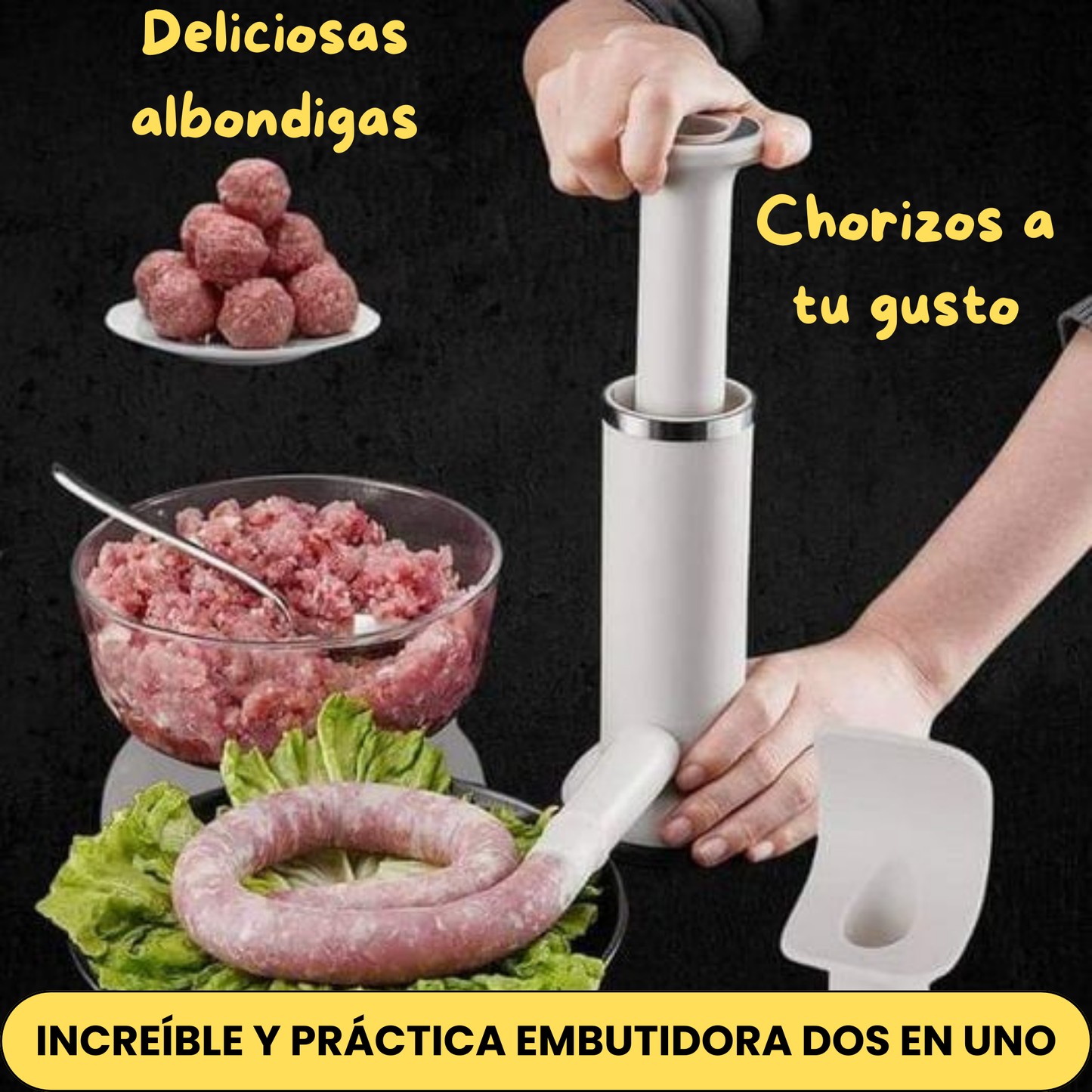 Embutidora Manual De Chorizos/Salchichas